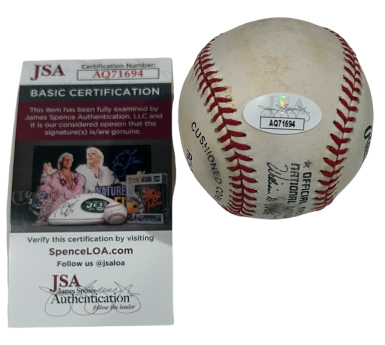 Jeff Nelson Signed Ball JSA1