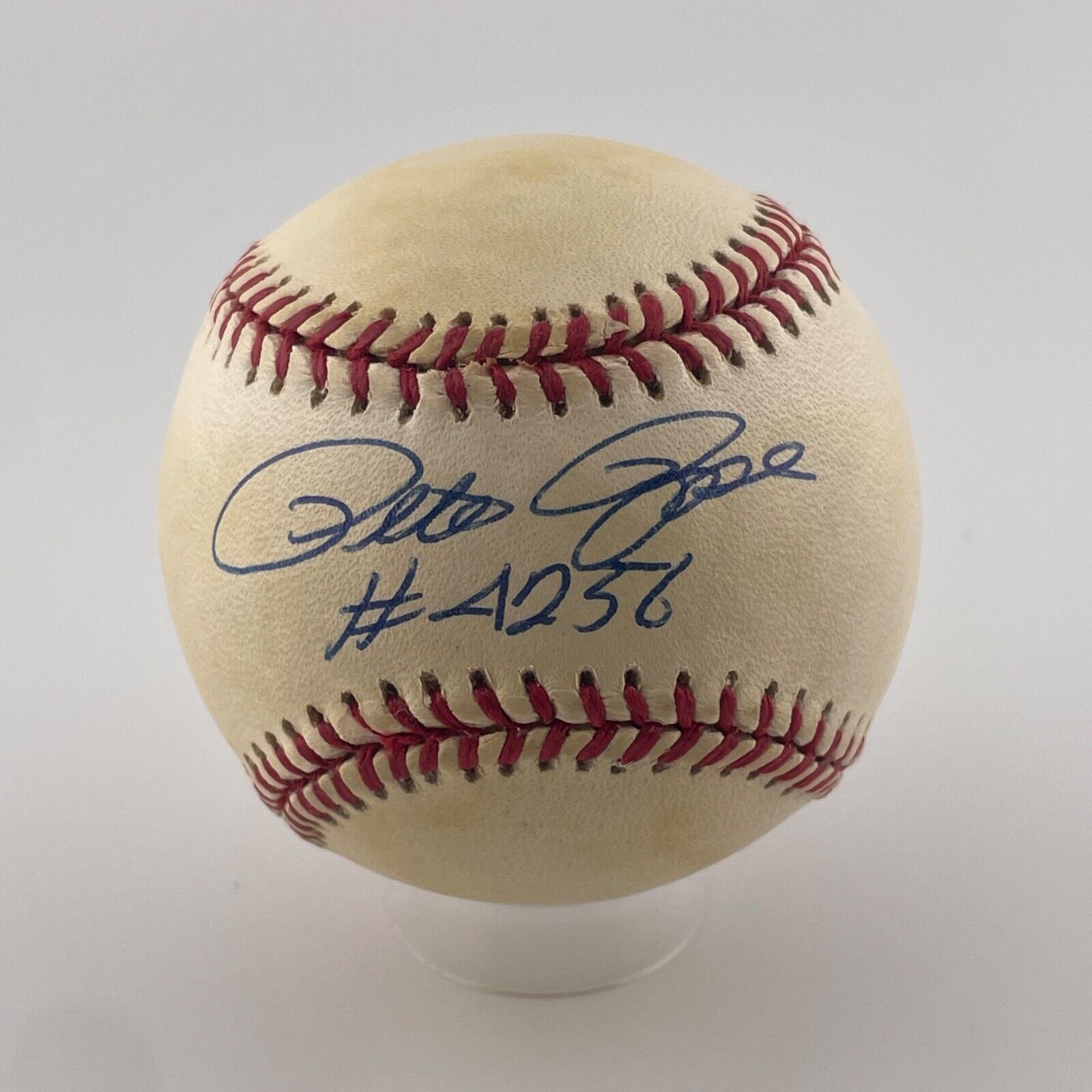Pete Rose Signed Inscribed Baseball.