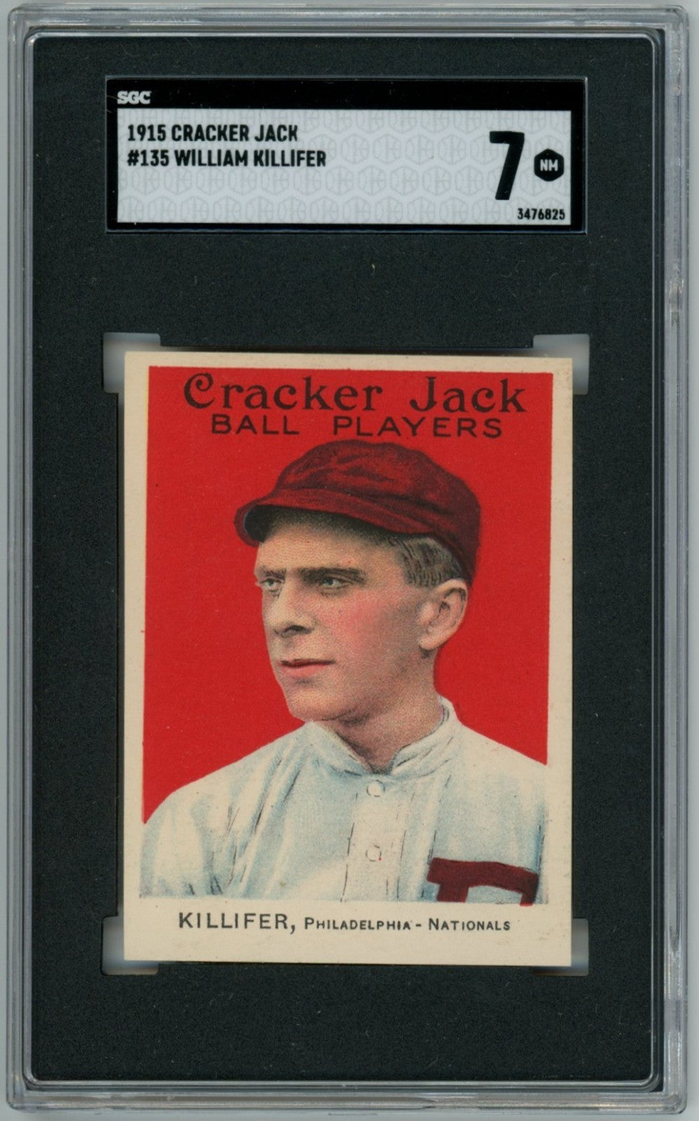 1915 Cracker Bill Killifer SGC 70