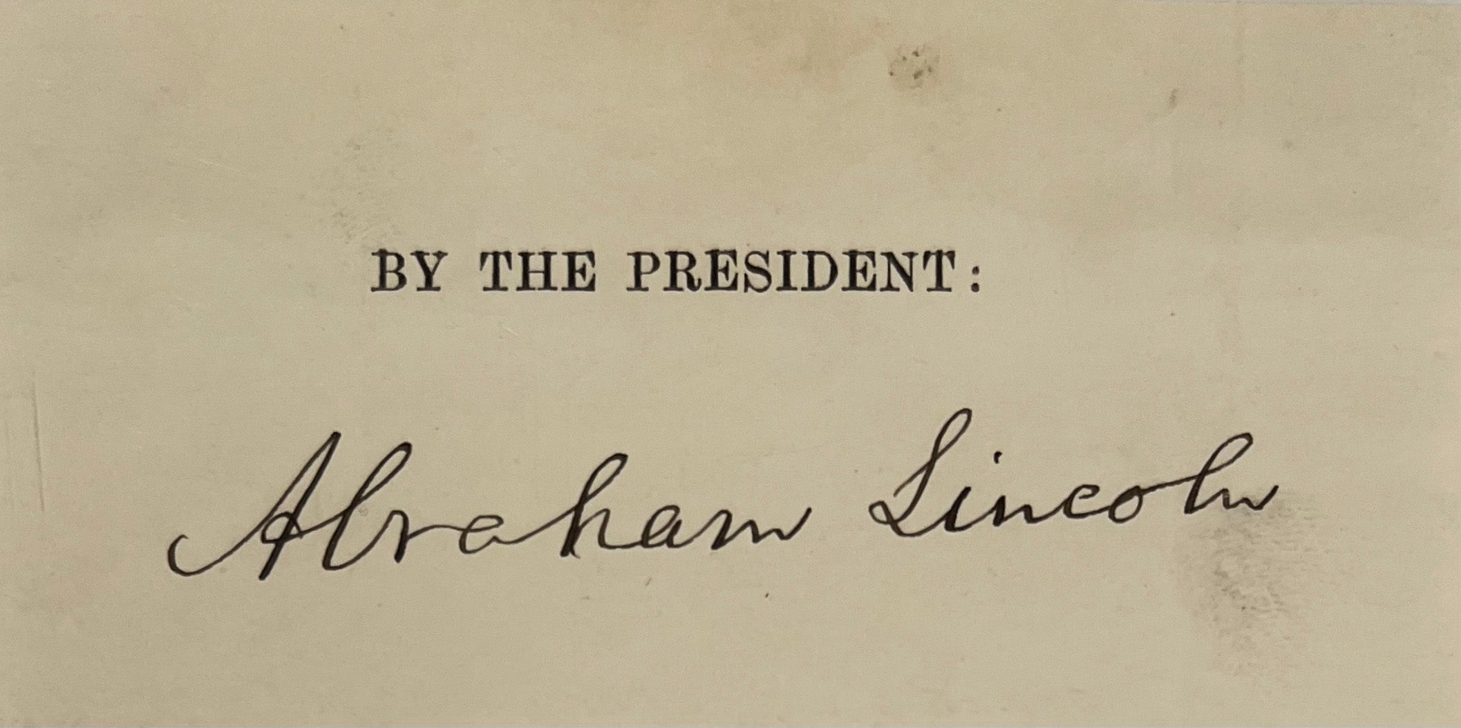 Rare President Abraham Lincoln Signed Full Name Autograph Signature. PSA Mint 9