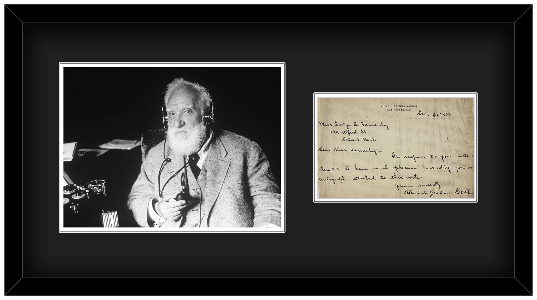 Rare Alexander Graham Bell Signed Letter. Autograph Request. Inventor PSA