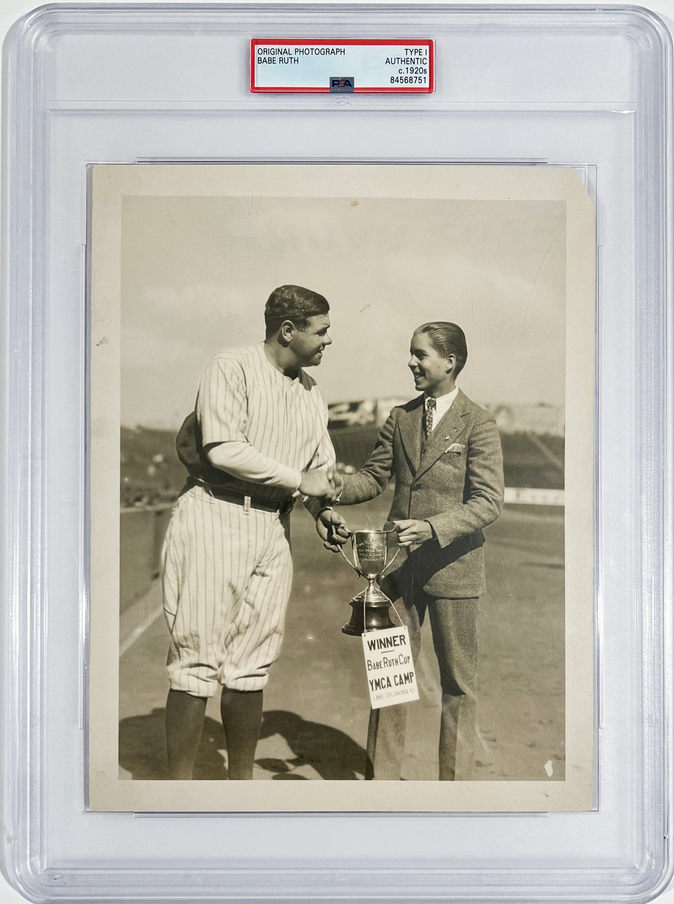 Incredibly Scarce Original 1926 Babe Ruth Broadside Poster. Framed