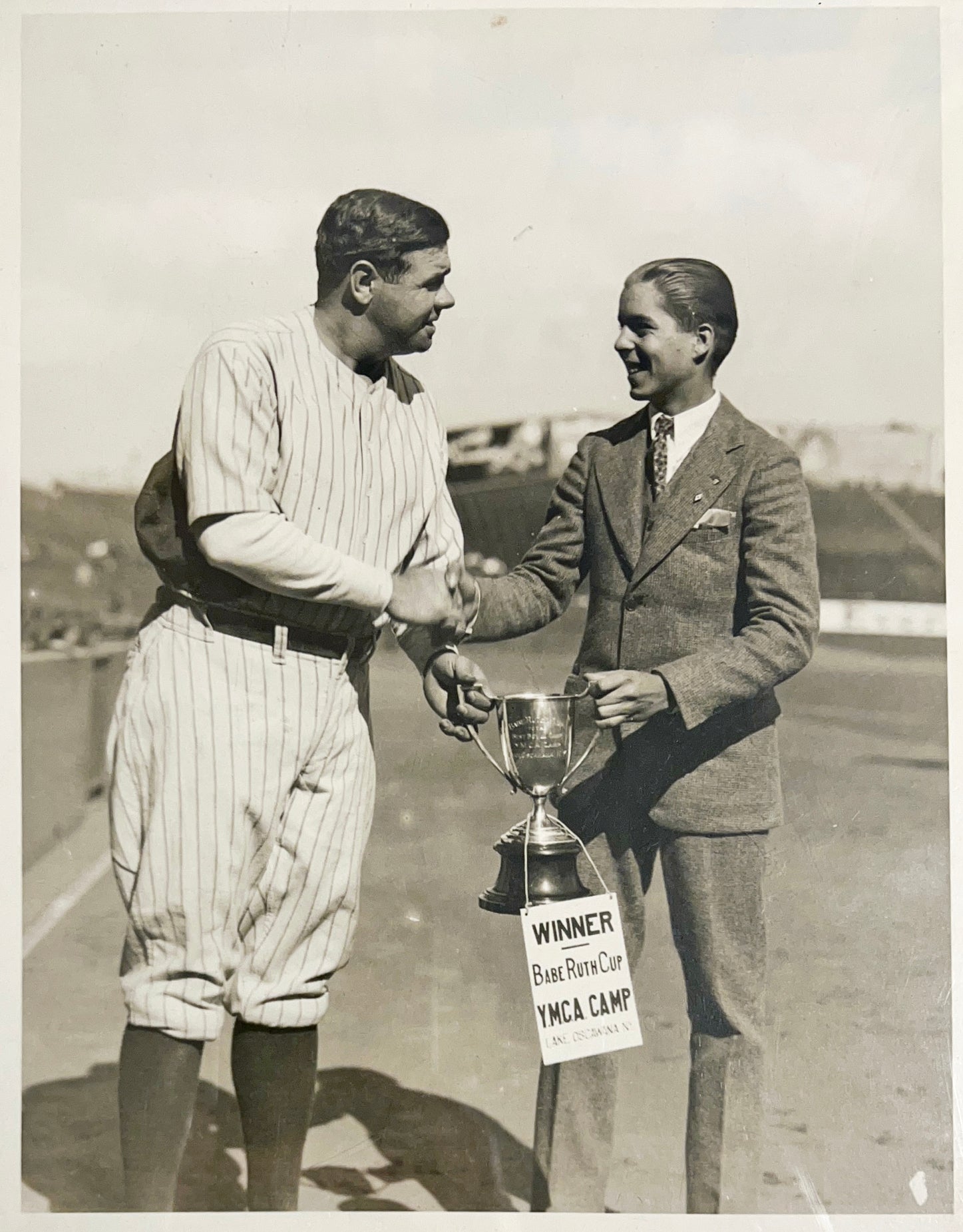 Incredibly Scarce Original 1926 Babe Ruth Broadside Poster. Framed