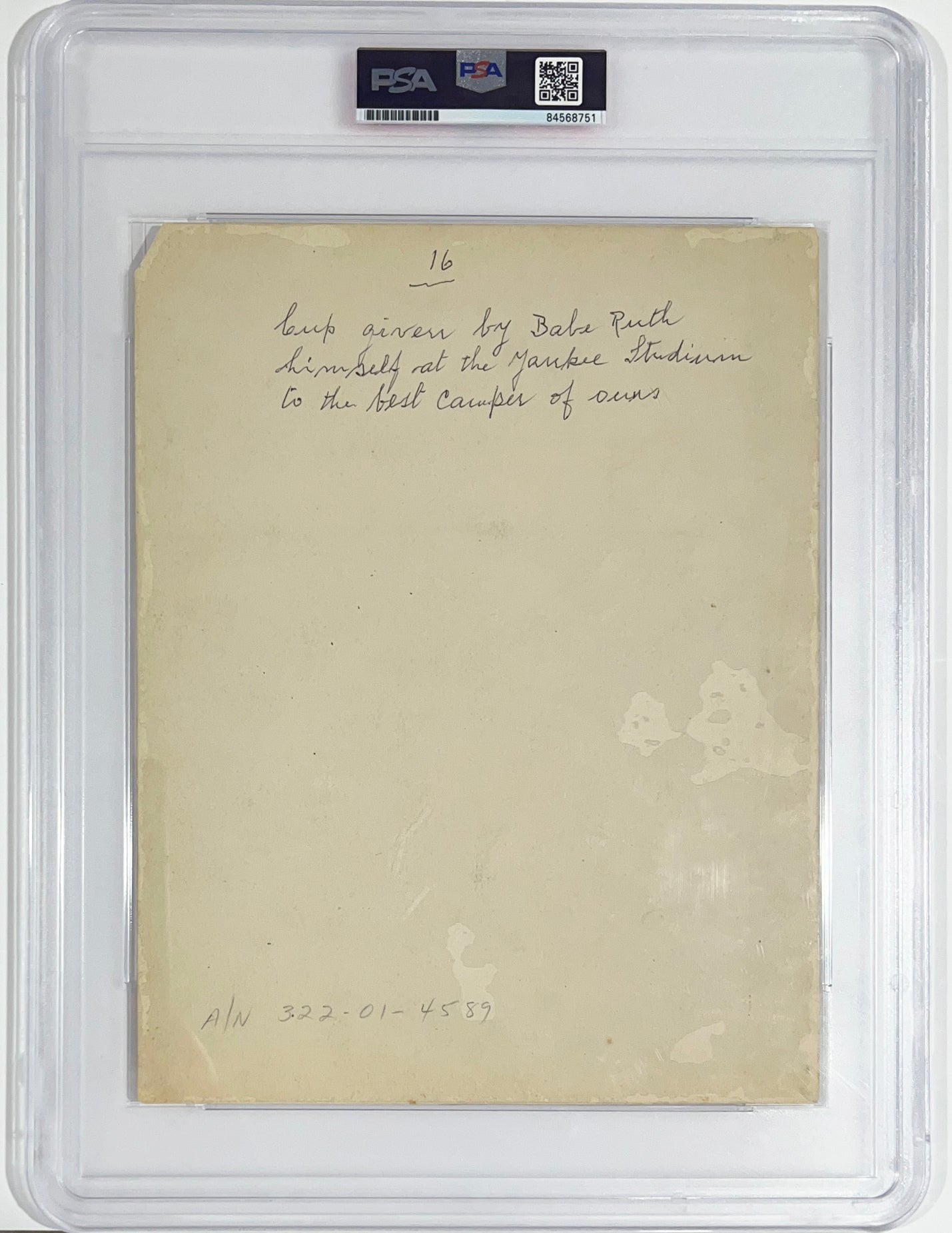 Incredibly Scarce Original 1926 Babe Ruth Broadside Poster. Framed