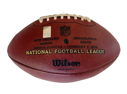 2010 Super Bowl XLIV Game Used Football Signed by SB MVP Drew Brees. PSA