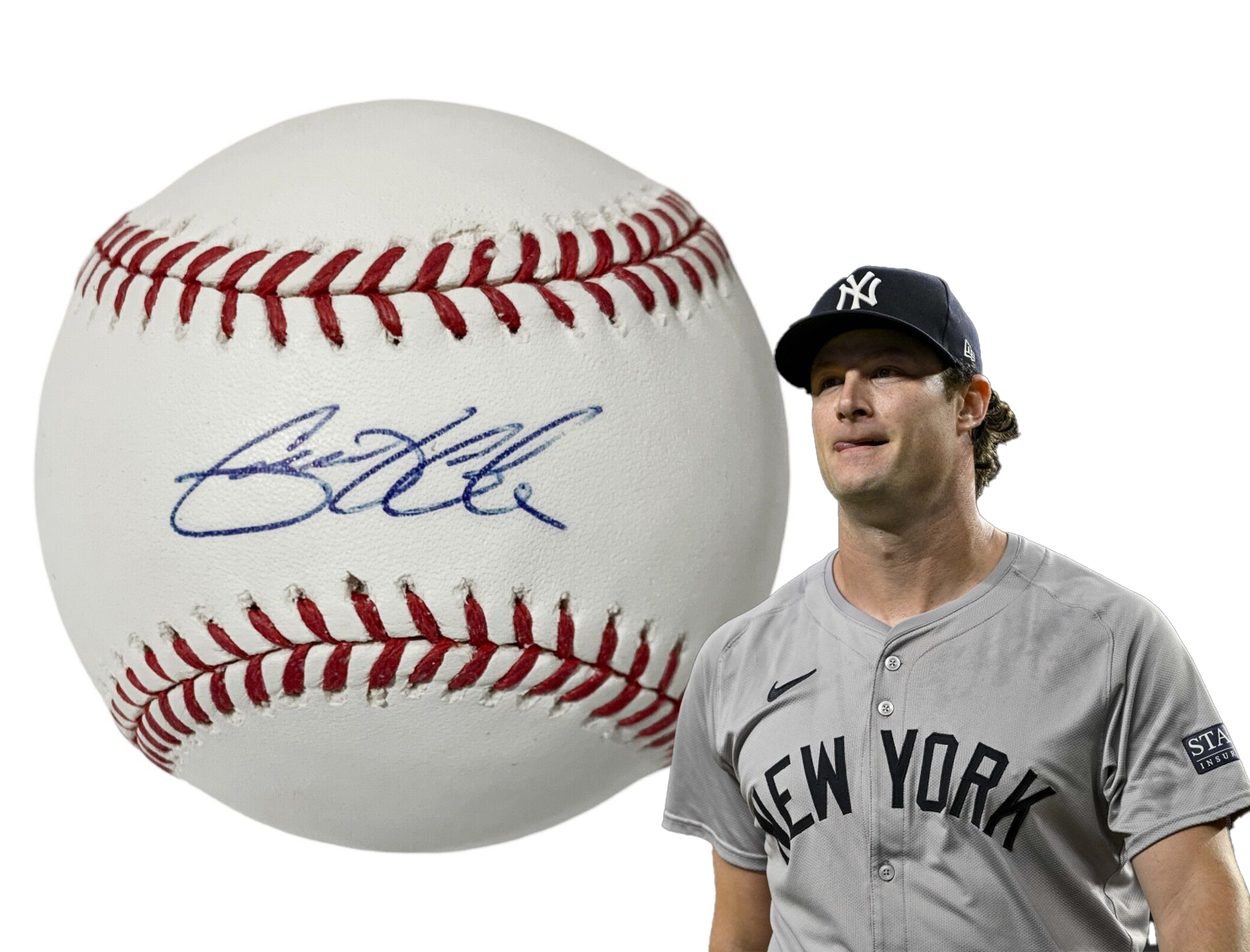 Gerrit Cole Signed Baseball. New York Yankees. Tri-Star Hologram
