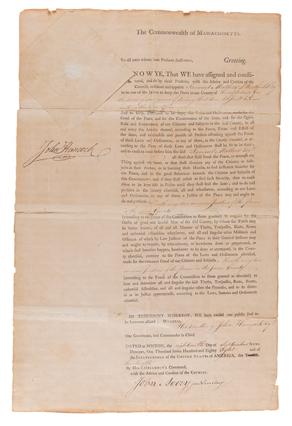 John Hancock Signed Document