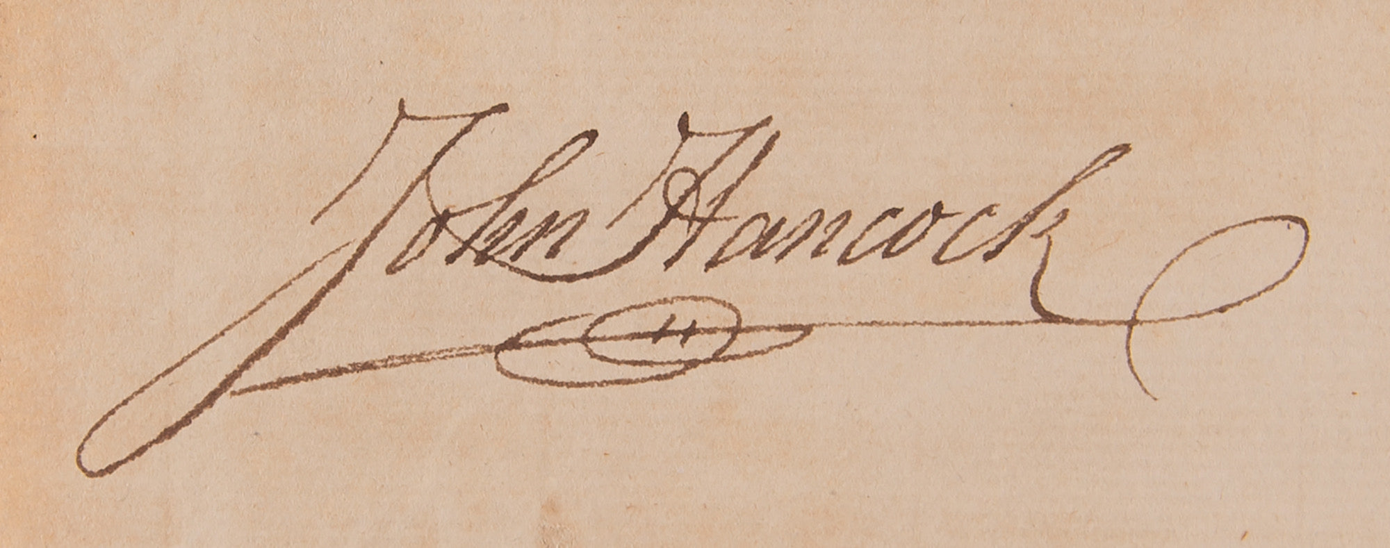 John Hancock Signed Document
