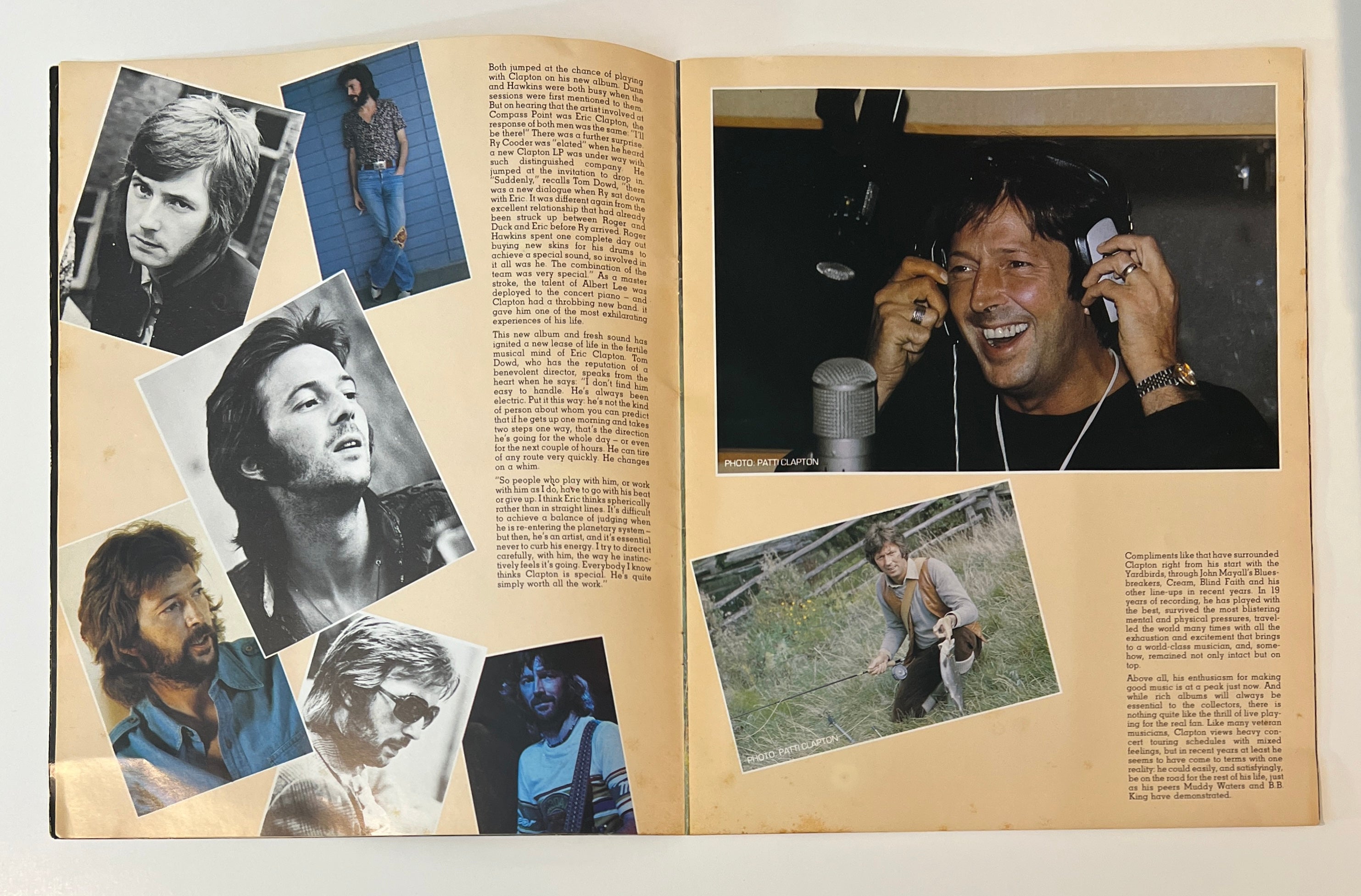 Eric Clapton Signed 1983 Money and Cigarettes Tour Autographed Program. Auto LOA