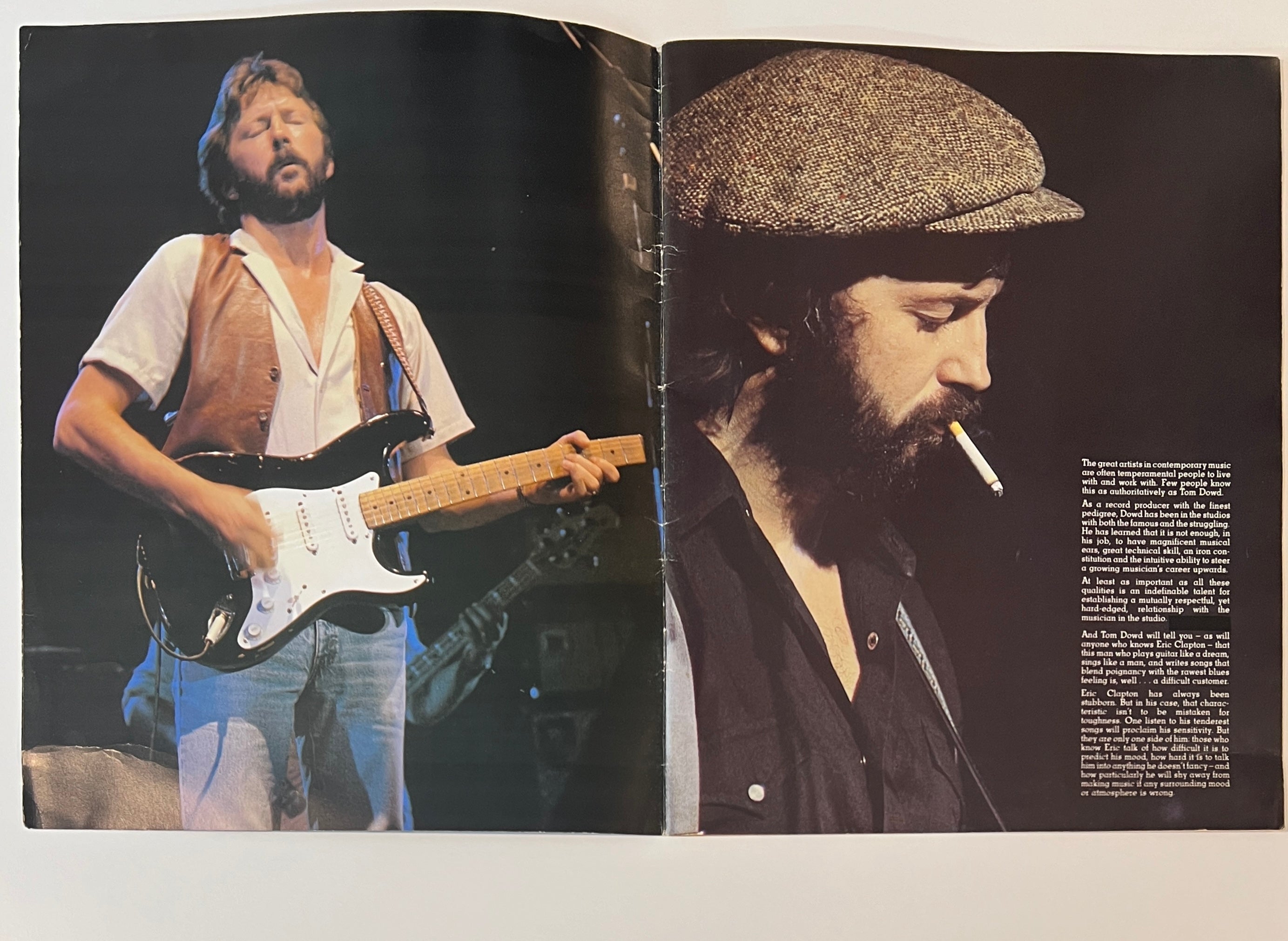 Eric Clapton Signed 1983 Money and Cigarettes Tour Autographed Program. Auto LOA