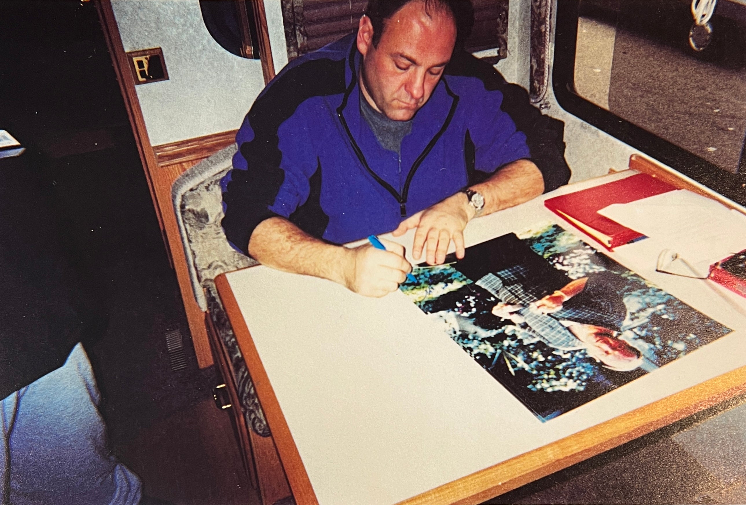James Gandolfini Tony Soprano Signed 16x20 Framed Photo Sopranos. Autograph PSA.