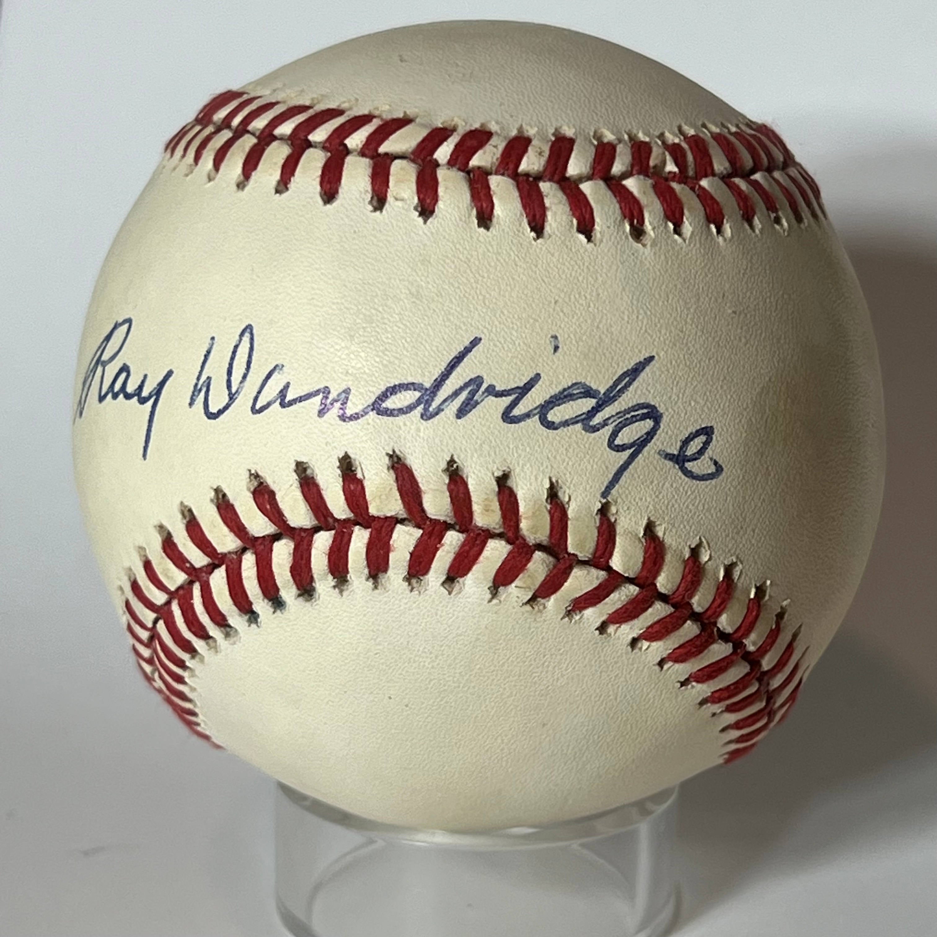 Ray Hooks Dandridge Single Signed Autograph Baseball Negro League JSA signature