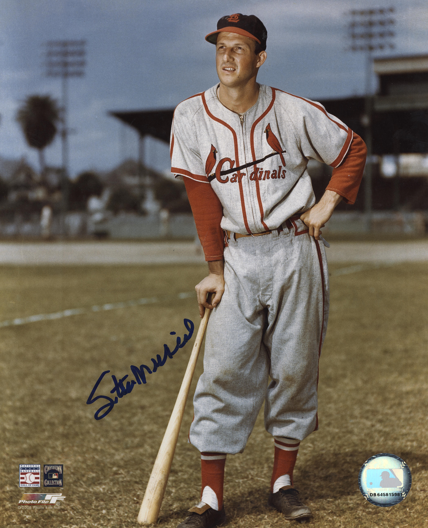 Stan Musial Signed 8" x 10" Photo. St. Louis Cardinals HOFer. PSA