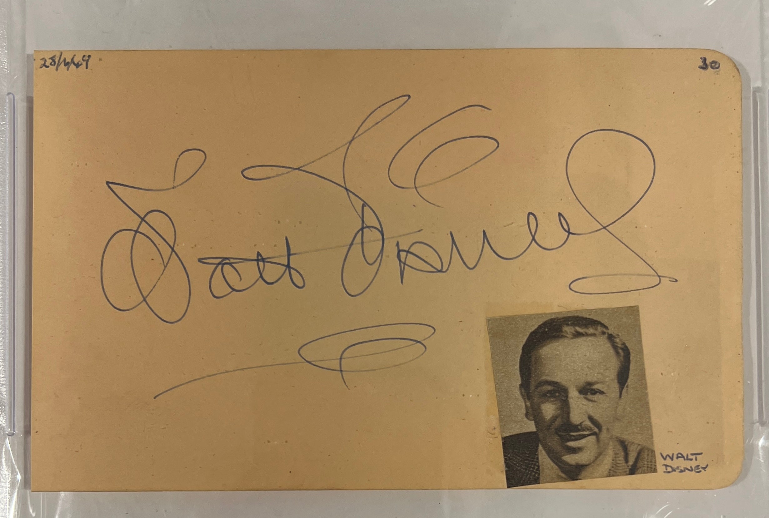 Walt Disney Autograph