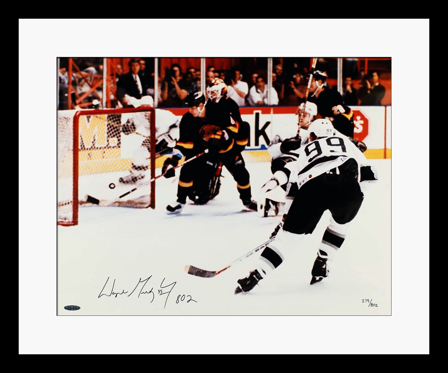 Wayne Gretzky Signed & Inscribed LE 16x20 Photo, NHL Goal Record. Upper Deck UDA