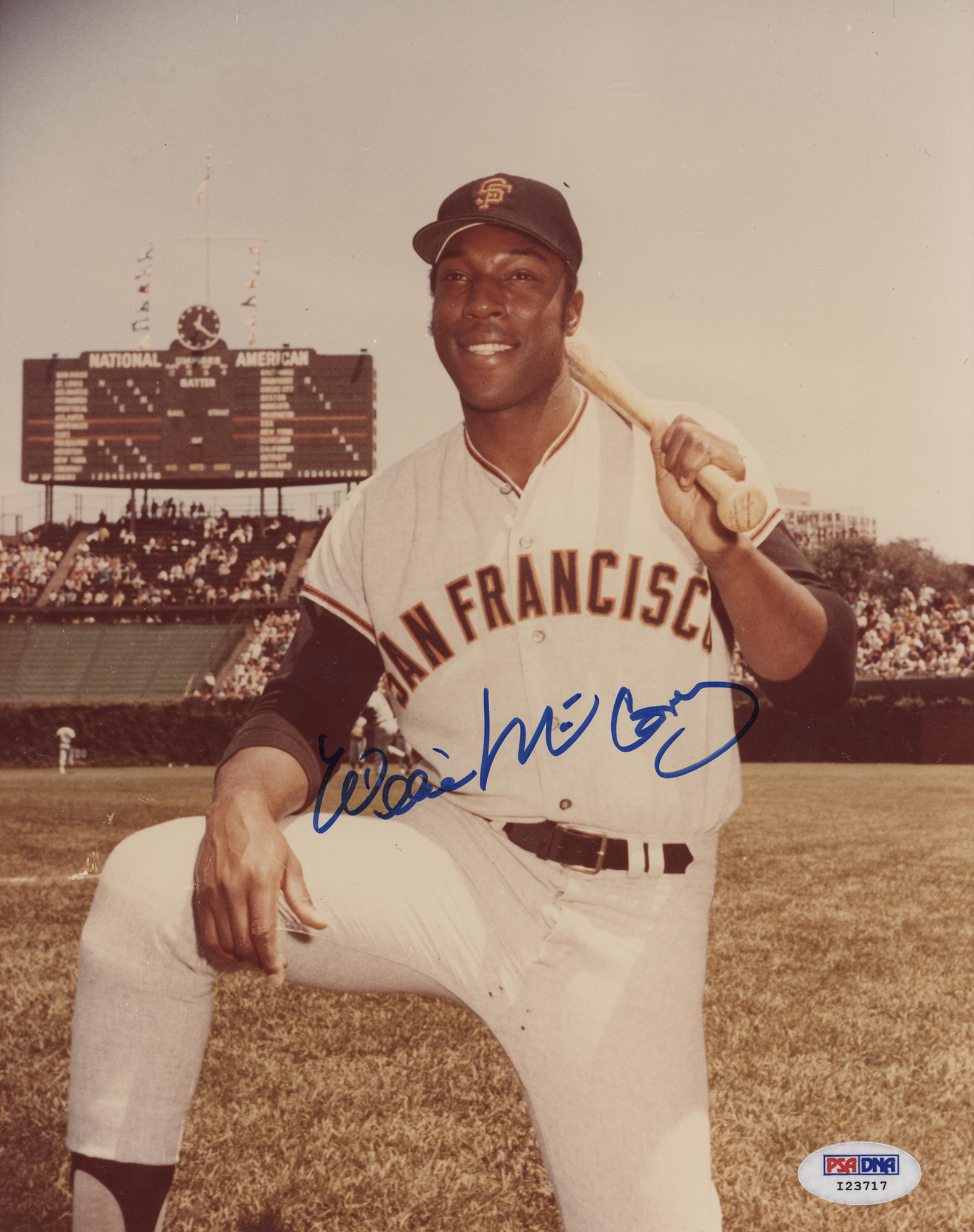 Willie McCovey Signed 8" x 10" Photo. San Francisco Giants HOFer. PSA