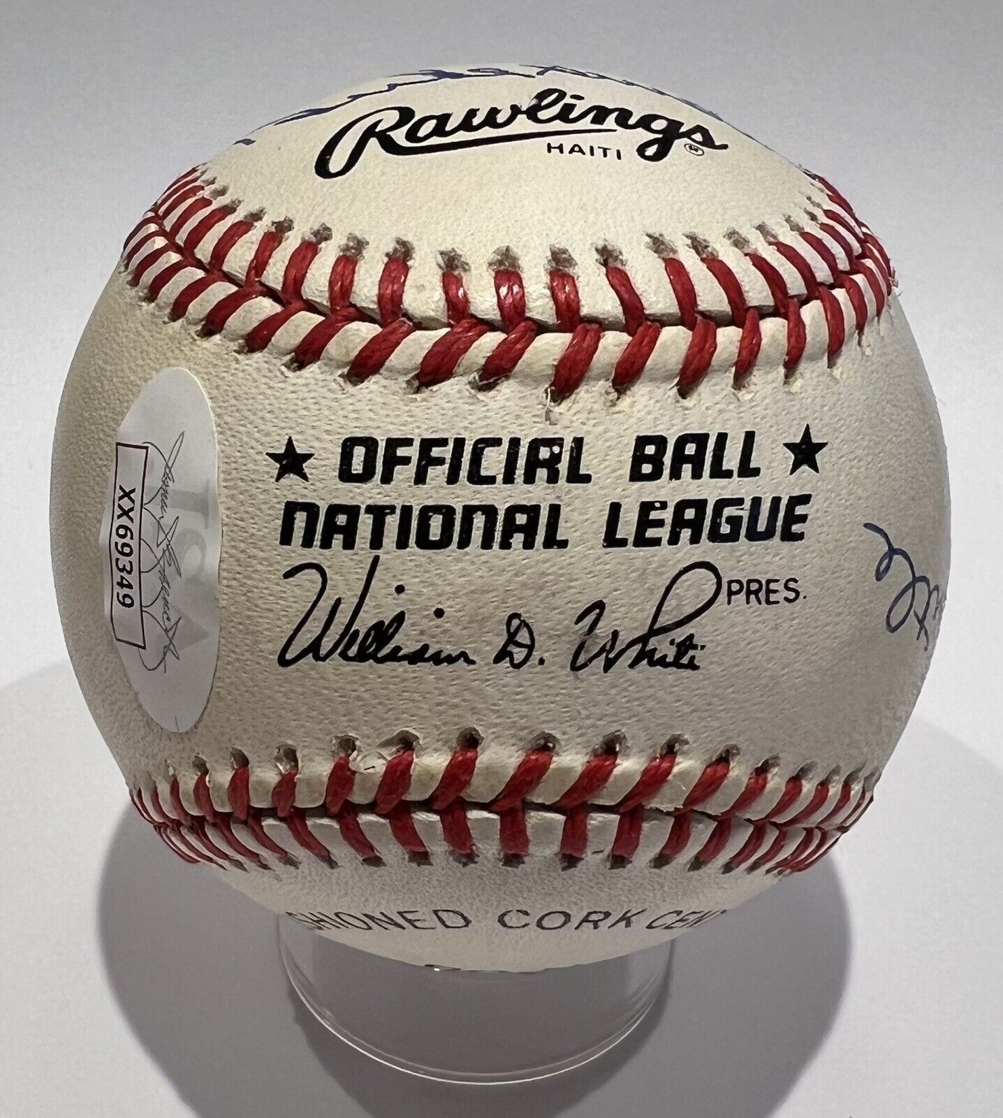 Mickey Mantle Willie Mays Duke Snider Signed Baseball. 1950s NY Baseball. JSA