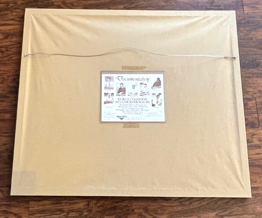 1973 New York Knickerbockers NY Knicks Team Signed 16x20 Photo Auto Frazier COA