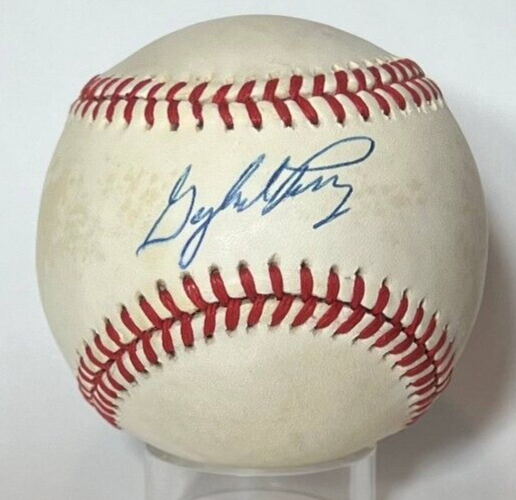Gaylord Perry Single Signed Autograph Baseball San Francisco Giant JSA signature