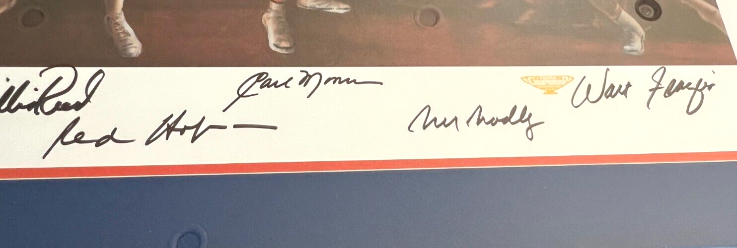 1973 New York Knickerbockers NY Knicks Team Signed 16x20 Photo Auto Frazier COA