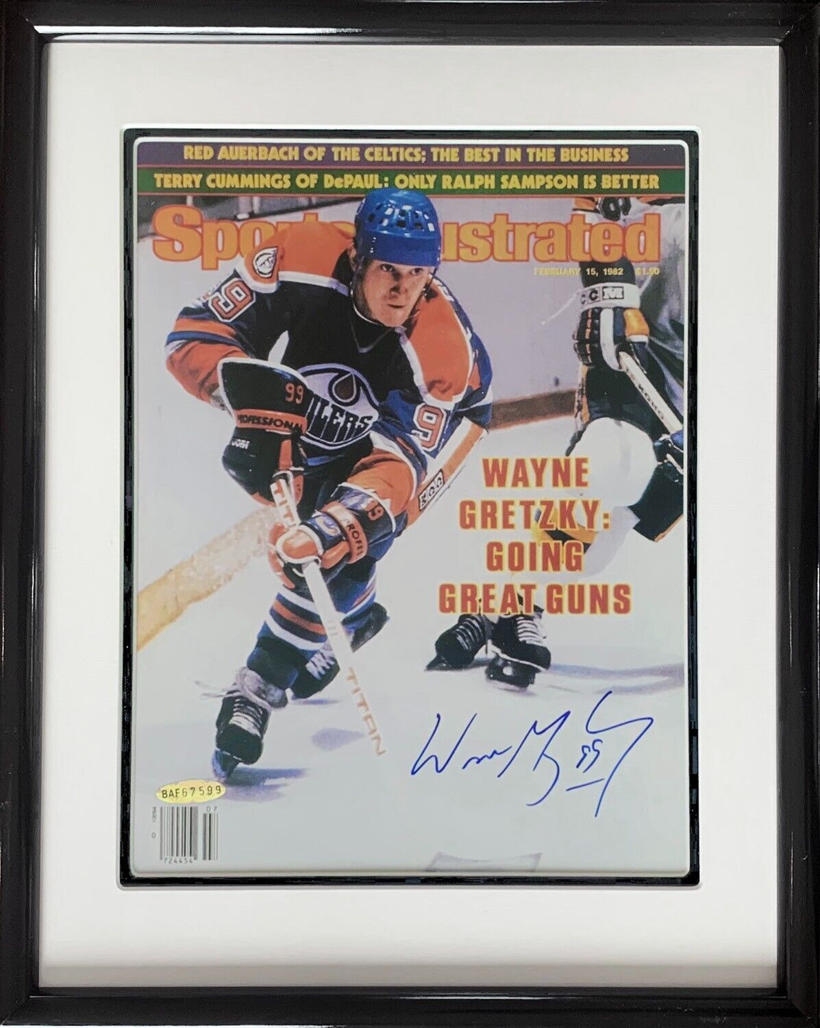 Wayne Gretzky Signed Sports Illustrated Magazine Cover. Upper Deck with UDA Box