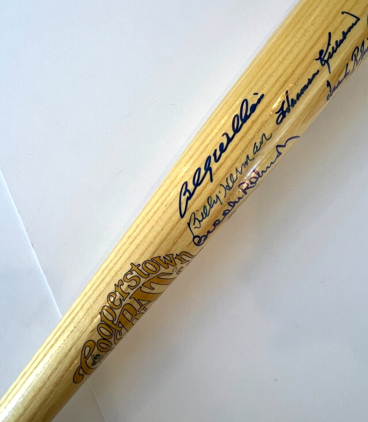 Cooperstown Hall of Fame Signed Baseball Bat Auto JSA