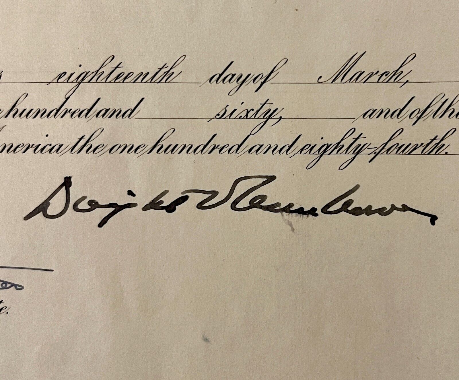 Dwight D. Eisenhower Signed Presidential Appointment Document JSA Auto Signature