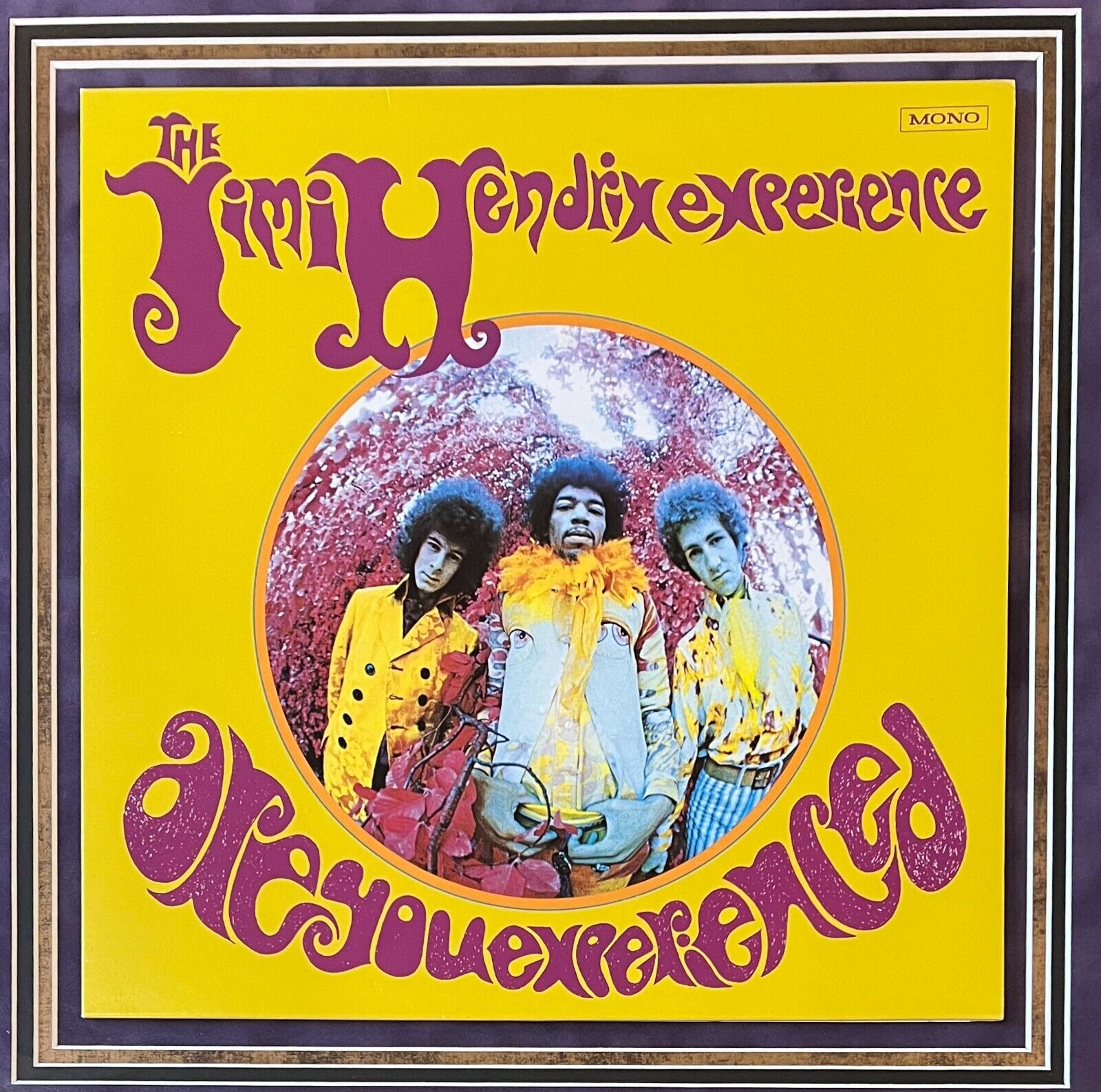 Jimi Hendrix Experience Signed Autograph Framed Display Album. Auto JSA