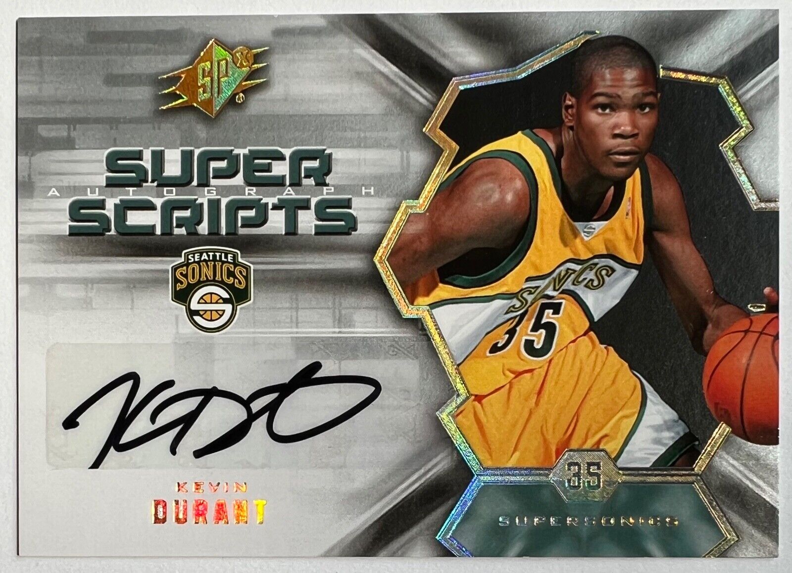 2007 Upper Deck SPx Super Scripts Kevin Durant