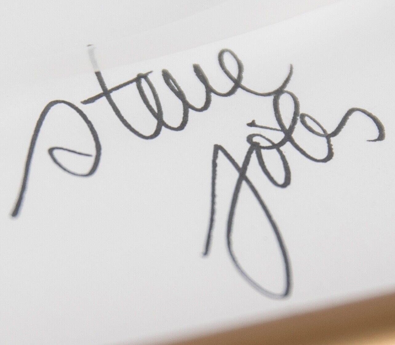 Steve Jobs Signed Apple Document with Logo. Rare Autograph. PSA