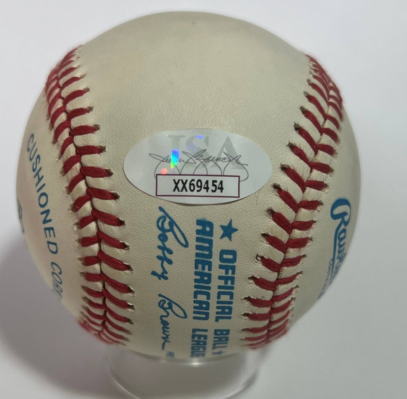 Harmon Clayton Killebrew Signed Baseball with 573 HR HOF MVP Inscriptions. JSA