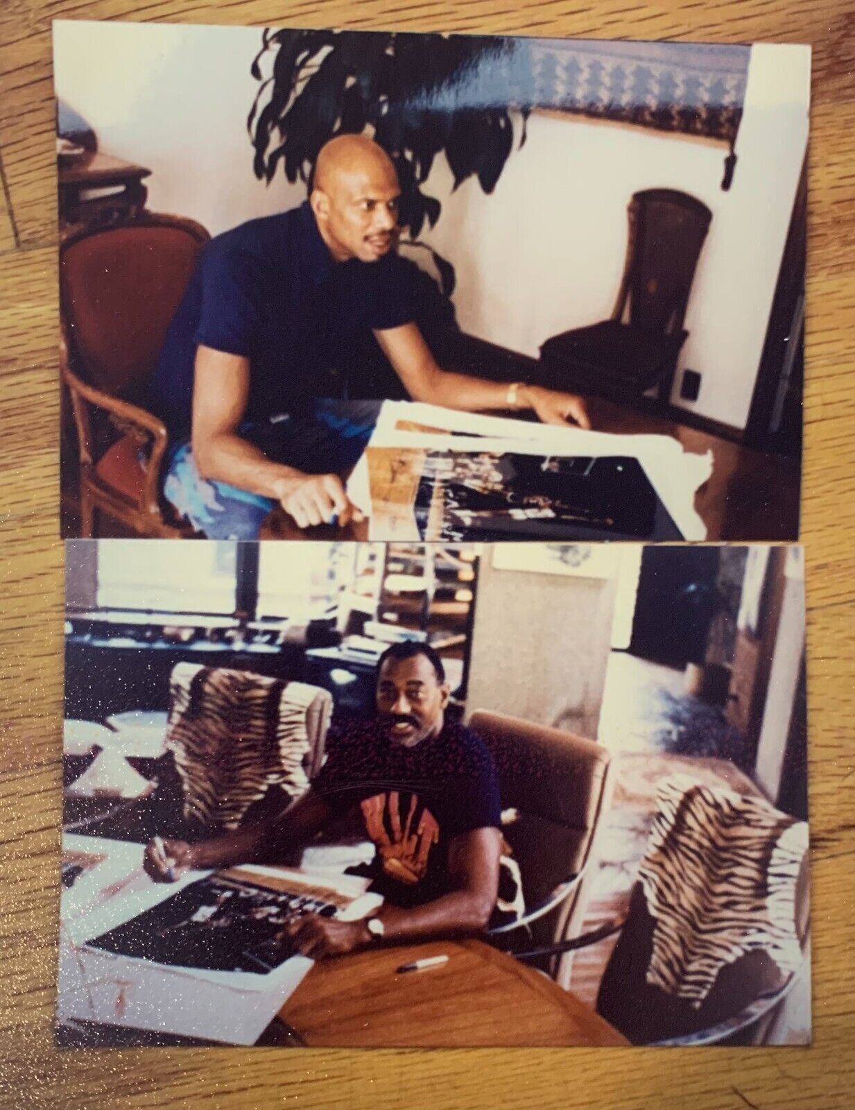 1973 Wilt Chamberlain Kareem Abdul-Jabbar Signed 32x24" Autograph Beckett LOA