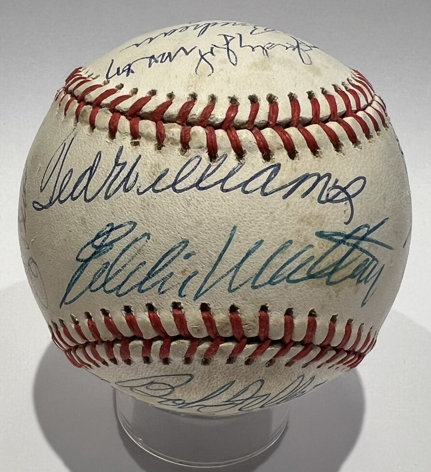 Ted Williams Hank Aaron Judy Johnson Hall of Fame Signed Baseball, 20 Autos. JSA