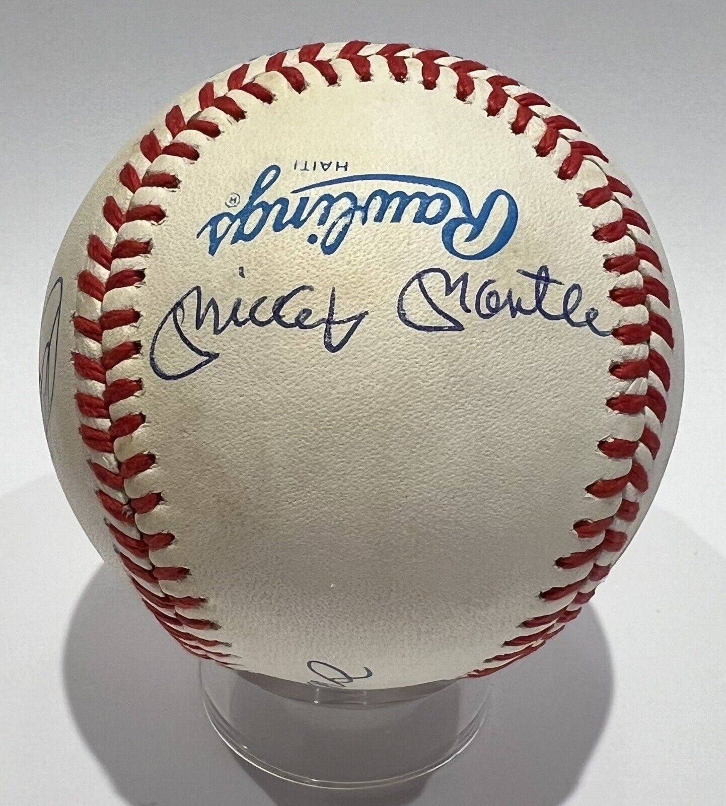 Mickey Mantle Ted Williams Signed Baseball Triple Crown Yastrzemski Robinson JSA