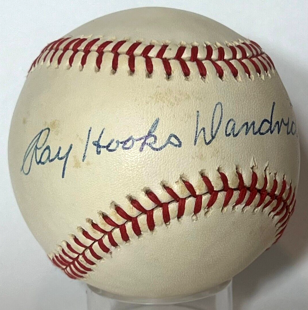 Ray Hooks Dandridge Single Signed Autograph Baseball Negro League JSA signature
