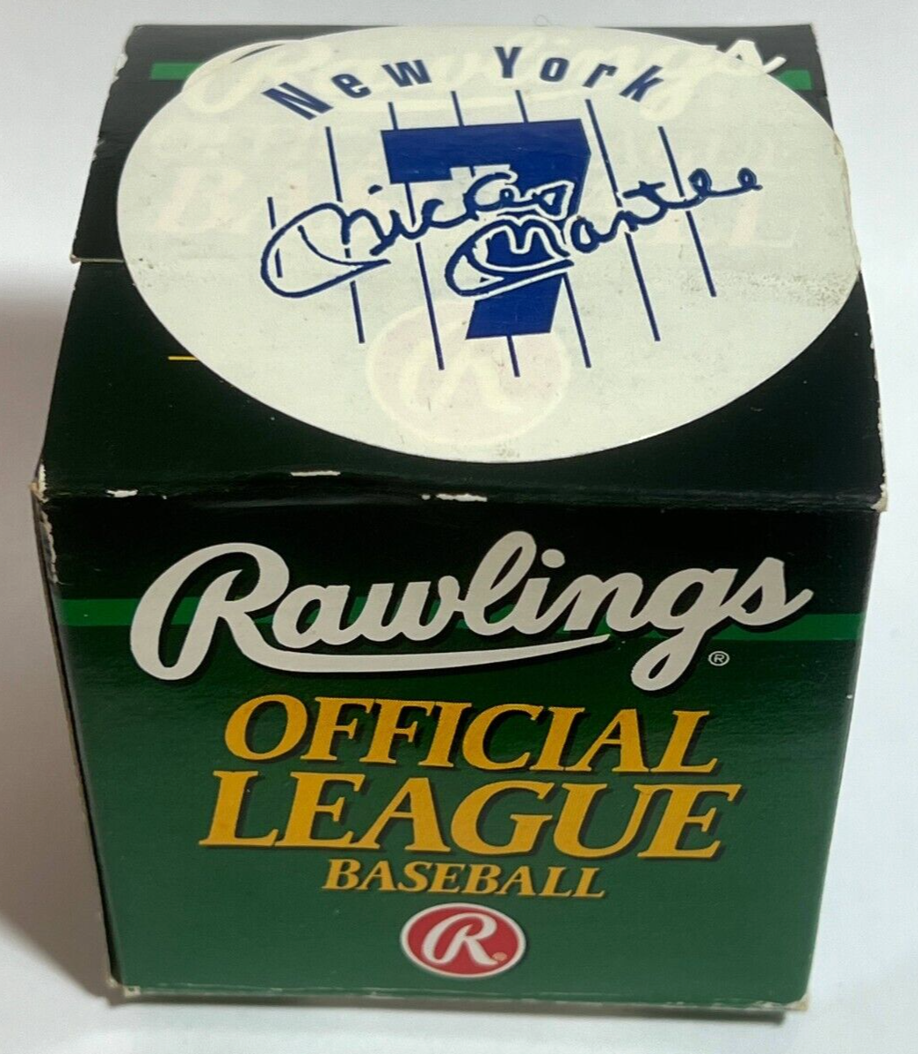 The Mickey Mantle Family Signed Autograph Baseball. JSA Signature.