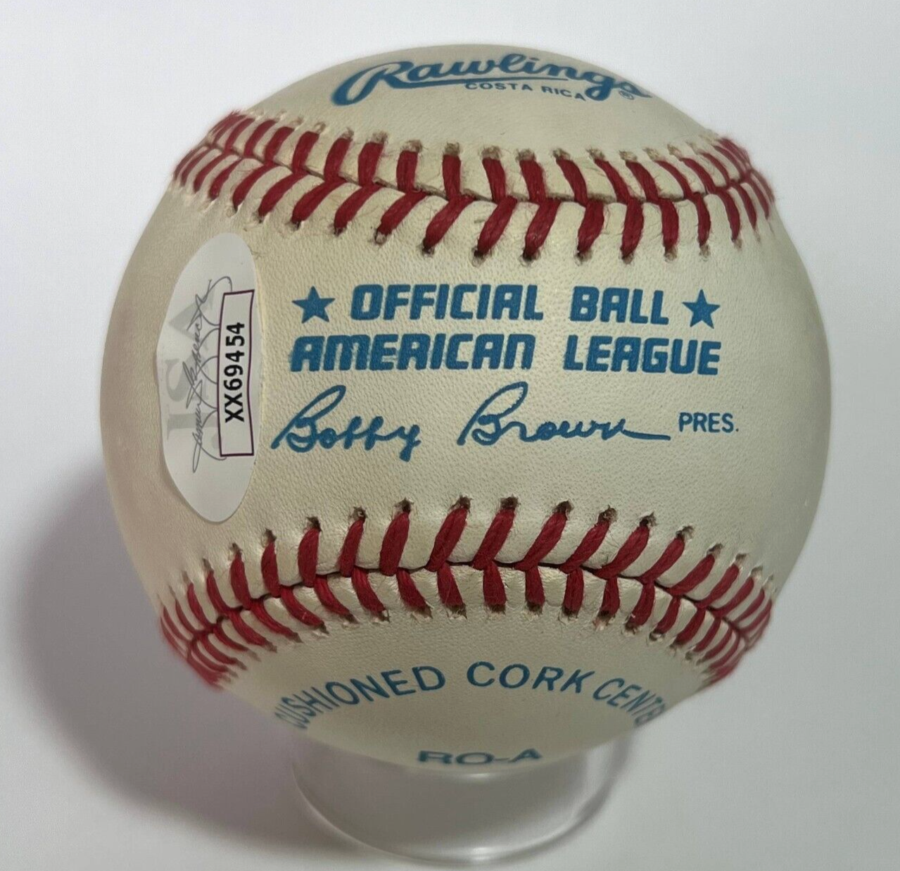 Harmon Clayton Killebrew Signed Baseball with 573 HR HOF MVP Inscriptions. JSA