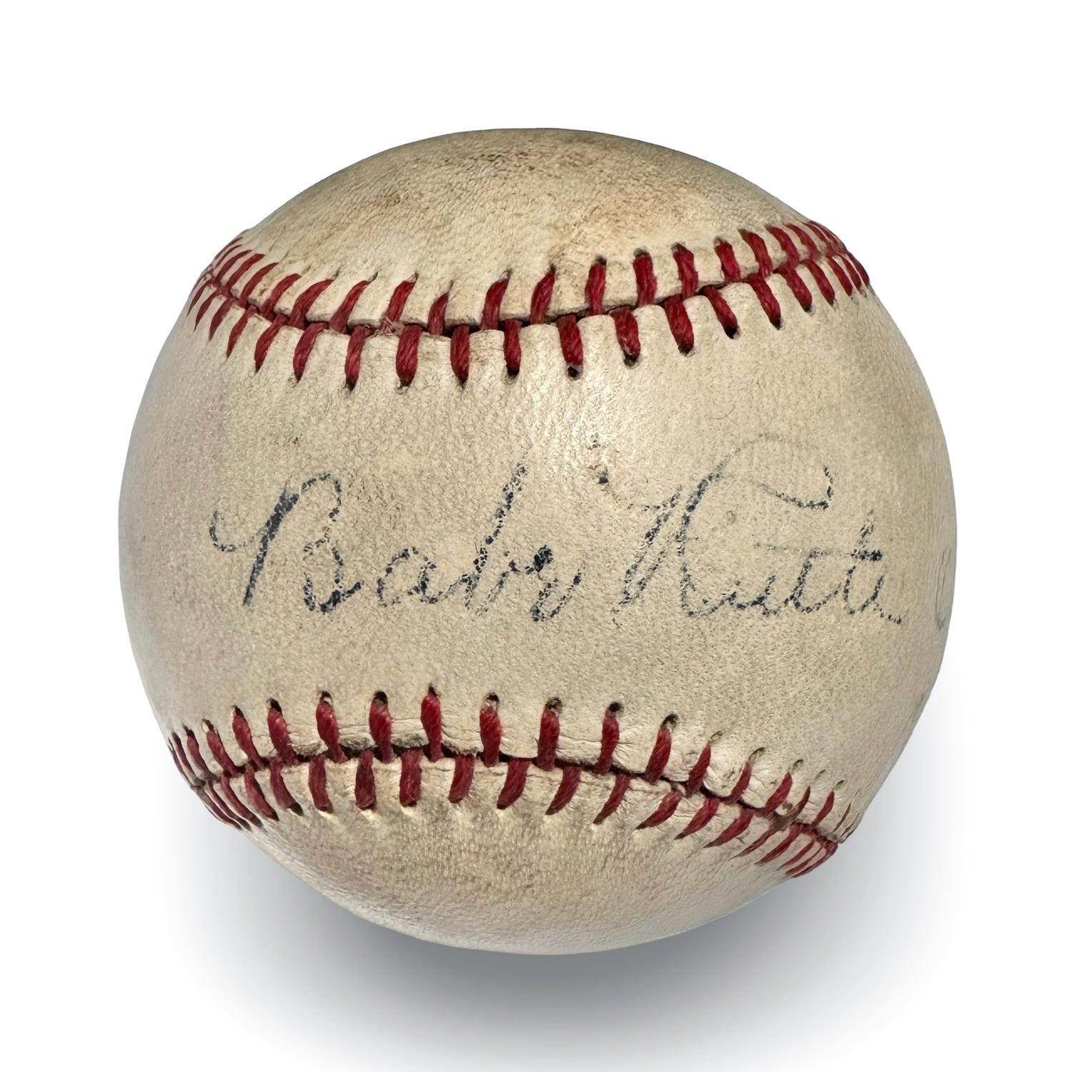 Babe Ruth Single Signed Baseball, 1928 Barnstorming Tour Autograph. JSA