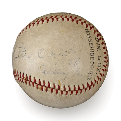 Babe Ruth Single Signed Baseball, 1928 Barnstorming Tour Autograph. JSA