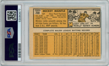 Mickey Mantle 1963 Topps 