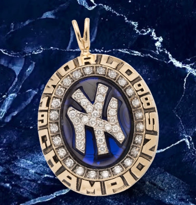 1998 New York Yankees World Series Championship Pendant, Balfour 14k
