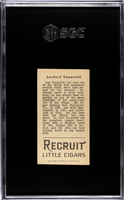 1912 Recruit Little Cigars T207 Leeford Tannehill SGC 31