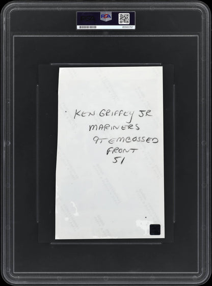Ken Griffey Jr. Type 1 Original Photo. Used on 1995 Topps Card. PSA Topps COA1