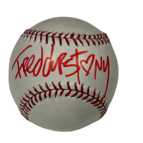 Fred Durst Limp Bizkit Signed Baseball. Love NY. PSA0