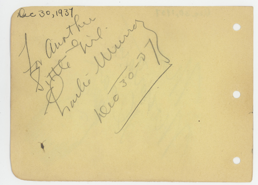 1937 Man Mountain Dean Signed Album Page. Hand Drawn Sketch, Self Portrait. JSA1