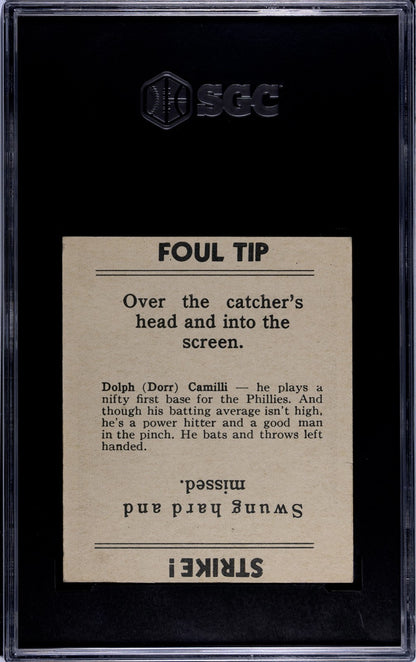 1936 Goudey Dolf Camilli, SGC 41