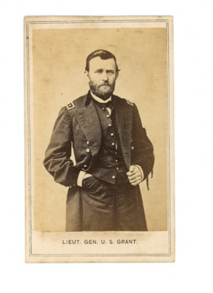 1865 Ulysses S. Grant CDV, Gutekunst Photograph. Lincoln Mourning.