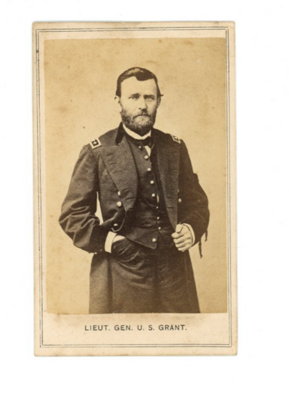 1865 Ulysses S. Grant CDV, Gutekunst Photograph. Lincoln Mourning.0