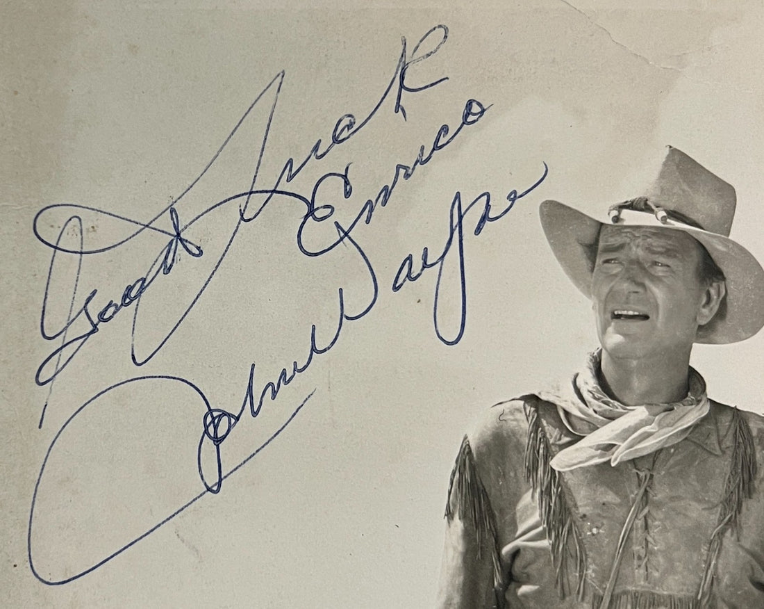 John Wayne Signed 8x10 Photo, The Duke in a Classic Western. JSA1