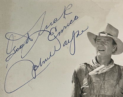 John Wayne Signed 8x10 Photo, The Duke in a Classic Western. JSA1